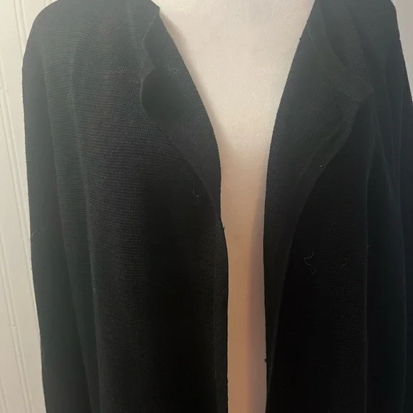 J. Crew Black Knit Sweater/Coat - Picture 2 of 8